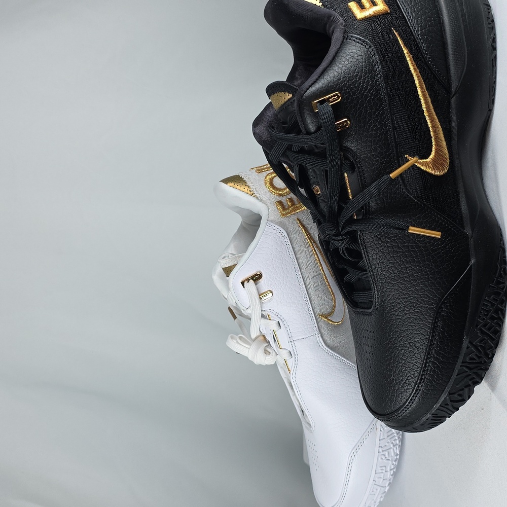 Nike ZM LeBron NXXT Gen AMPD Black/White and Gold Sneakers